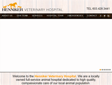 Tablet Screenshot of hennikervet.com